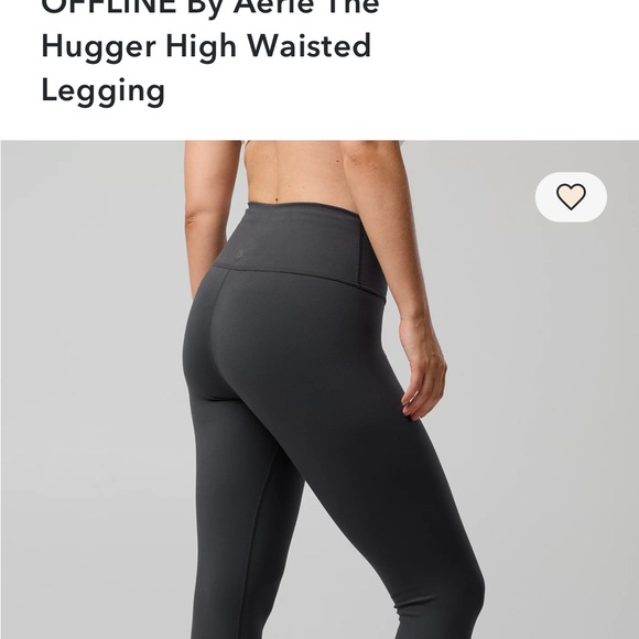 Aerie Offline The Hugger High-Rise Leggings in Charcoal - Picture 5 of 7